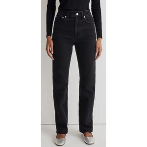 Madewell 90s Straight High Rise Belmere Wash Denim Jeans US Women's 33P